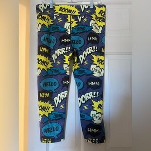 Constantly varied gear active wear comic book capri leggings women’s size XXL
